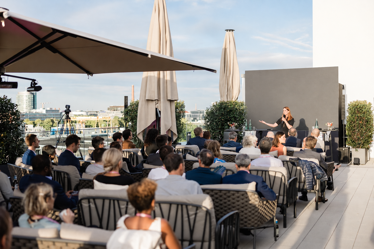 Conférence Bayer sur un rooftop à Munich